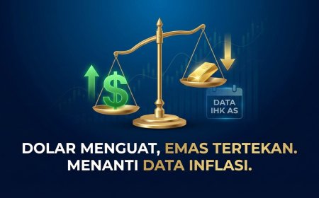 Penguatan Dolar Tekan Harga Emas, Namun Tekanan Masih Terbatas Menjelang Data IHK AS