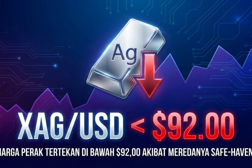 Harga Perak Tertekan, XAG/USD Tembus di Bawah $92,00 Akibat Meredanya Minat Safe-Haven