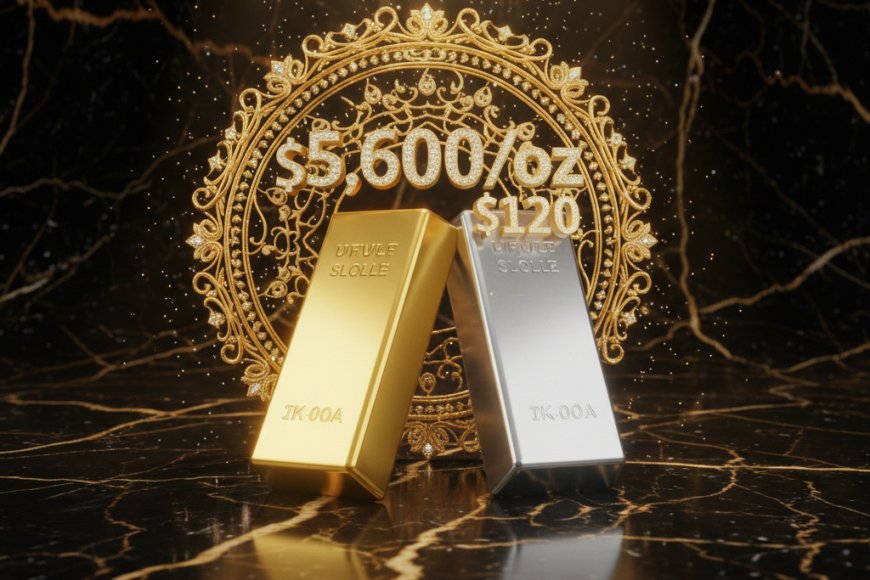 Aksi Safe-Haven Menguat, Emas Mendekati $5.600/oz dan Perak Bidik $120