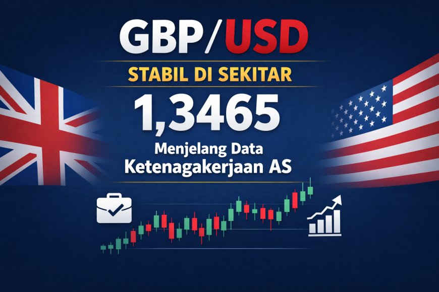 GBP/USD Cenderung Sideways di Level 1,3450, Fokus Pasar Tertuju pada Data Pekerjaan AS