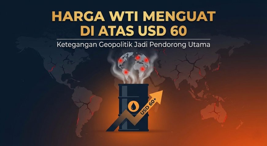 Harga WTI Menguat di Atas USD 60 Seiring Meningkatnya Ketegangan Geopolitik