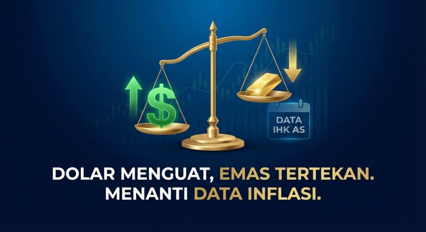 Penguatan Dolar Tekan Harga Emas, Namun Tekanan Masih Terbatas Menjelang Data IHK AS