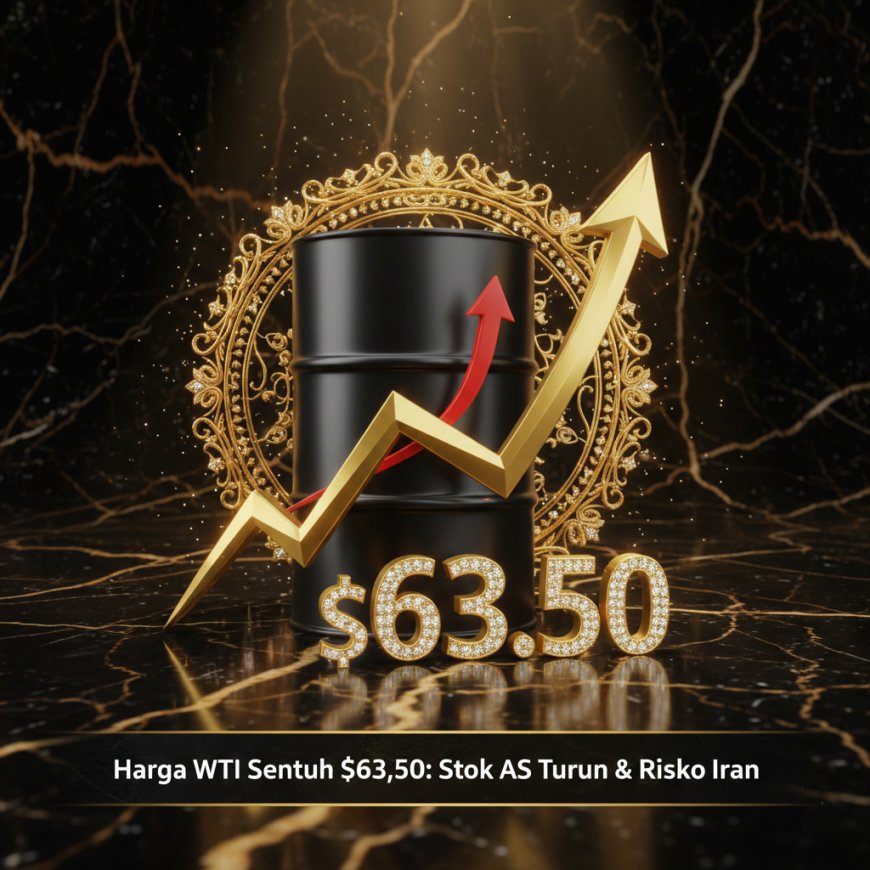 Harga Minyak WTI Menyentuh Puncak Empat Bulan di Dekat $63,50, Didukung Turunnya Stok AS dan Risiko Iran