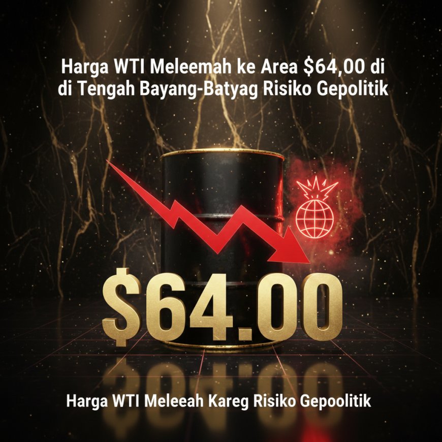 Harga WTI Melemah ke Area $64,00 di Tengah Bayang-Bayang Risiko Geopolitik