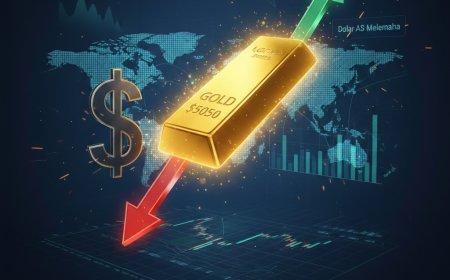 Emas Sentuh Level Tertinggi Sepekan, USD Tertekan oleh Sinyal De-eskalasi Trump