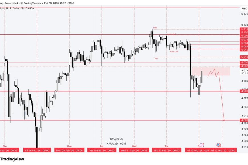 Gold & DXY Radar Jumat 13 Feb 2026: Rebound Emas, Dolar Menahan Napas, Pasar Siaga CPI