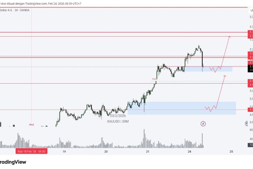 Gold & DXY Radar Selasa 24 Feb 2026: Tariff Trump Guncang Sentimen, Safe Haven Tetap Dicari