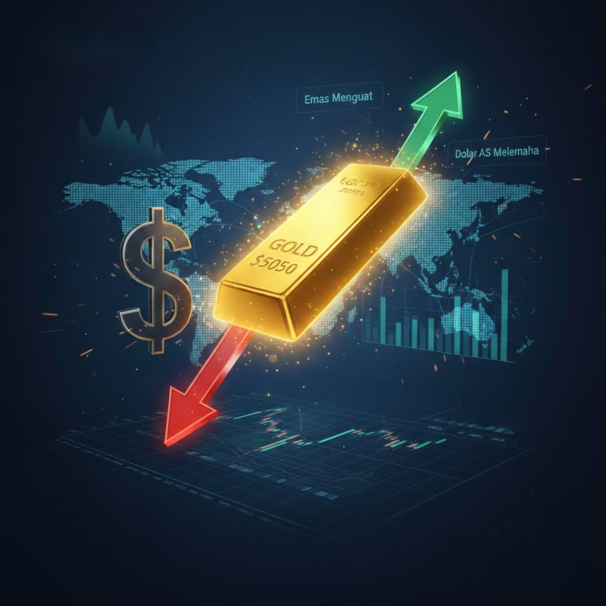 Harga Emas Menguat Mendekati $5.050, Dolar AS Melemah Jelang Data NFP