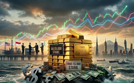 Emas Stabil di Sekitar $5.000 saat Harapan Pemangkasan Suku Bunga The Fed Mulai Memudar