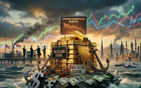 Emas Tetap Kokoh di Tengah Ketegangan Timur Tengah Meski Harapan Pemangkasan Suku Bunga Fed Memudar