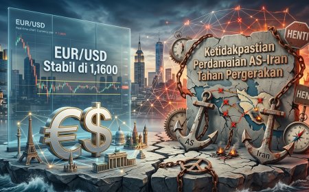 EUR/USD Stabil di 1,1600, Ketidakpastian Perdamaian AS–Iran Tahan Pergerakan