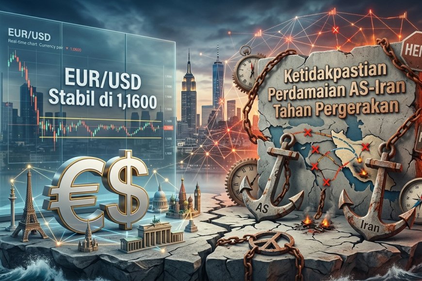 EUR/USD Stabil di 1,1600, Ketidakpastian Perdamaian AS–Iran Tahan Pergerakan