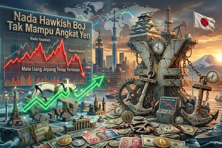 Nada Hawkish BoJ Tak Mampu Angkat Yen, Mata Uang Jepang Tetap Tertekan
