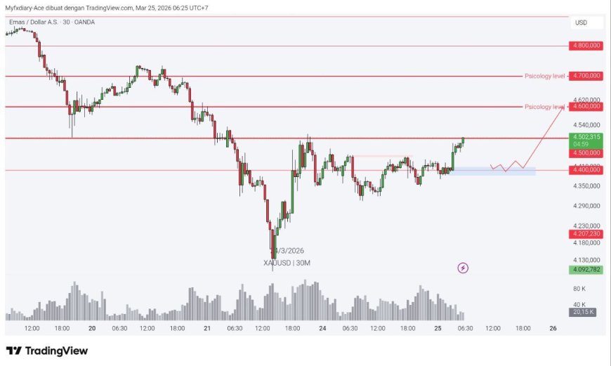 Gold & DXY Radar Rabu 25 Maret 2026: Gold Kembali Bersinar Saat DXY Tertahan